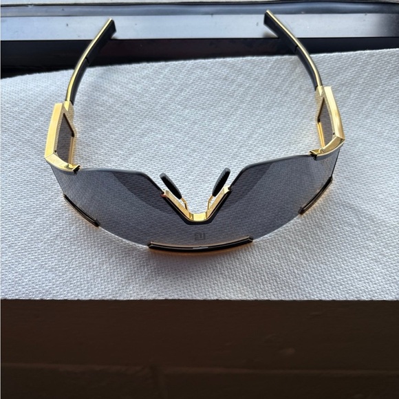 Balmain Black and Gold Flèche Sunglasses - Picture 9 of 12